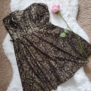 A'GACI Strapless A-line Dress
